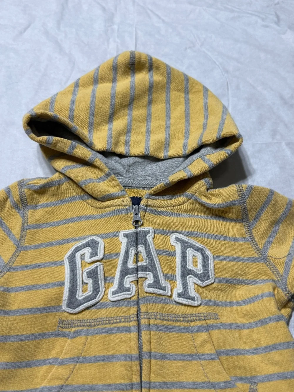 Baby GAP Toddler Baby Boy Girl Striped Hooded Jacket Size 12-18 Months